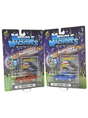 2 Muscle Machines 01 Subaru WRX Import Tuner 1:64 DieCast Collectible New #D-45